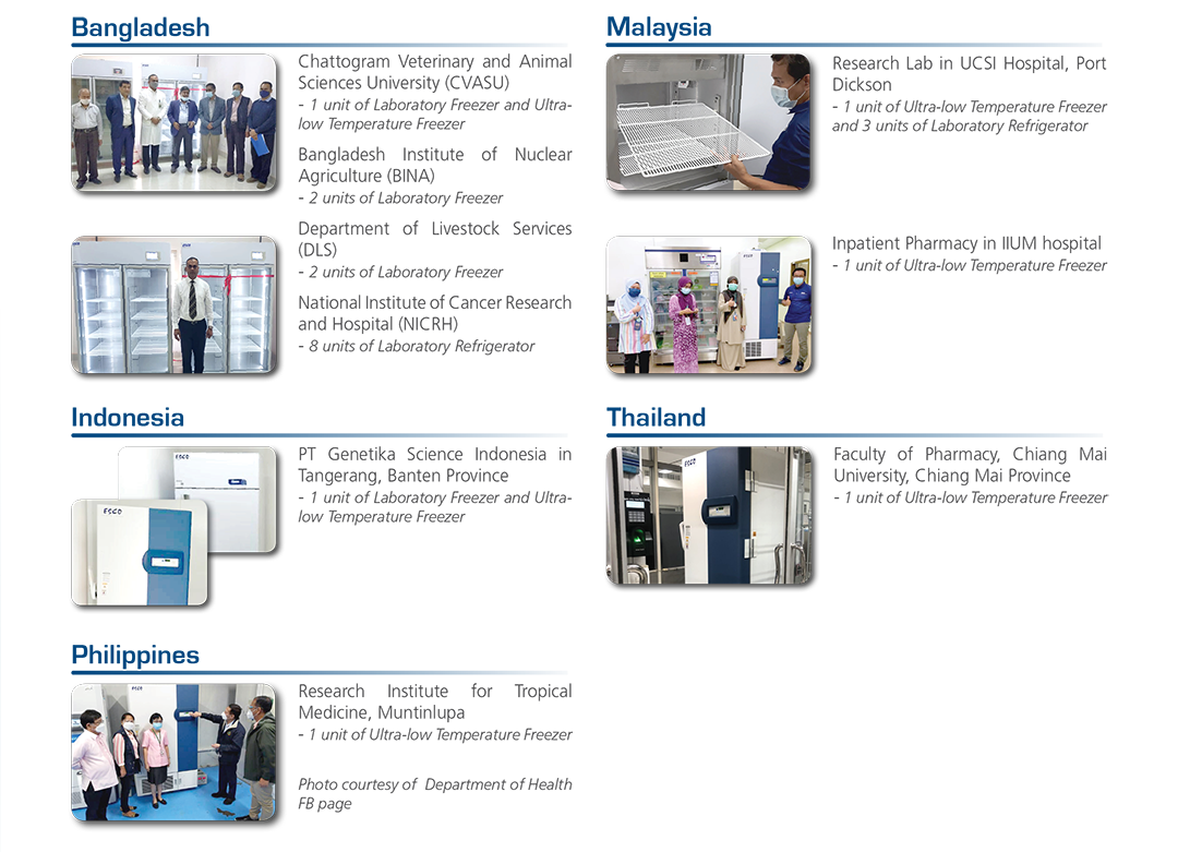 Esco Cold Chain Solutions Installations