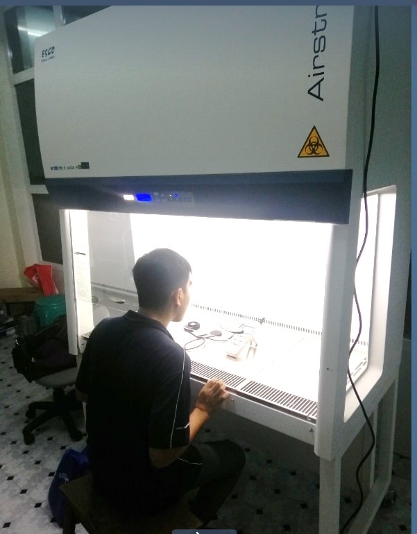 Esco Engineers Zin Win Htut and Zan Htet performed the commissioning of 6 units