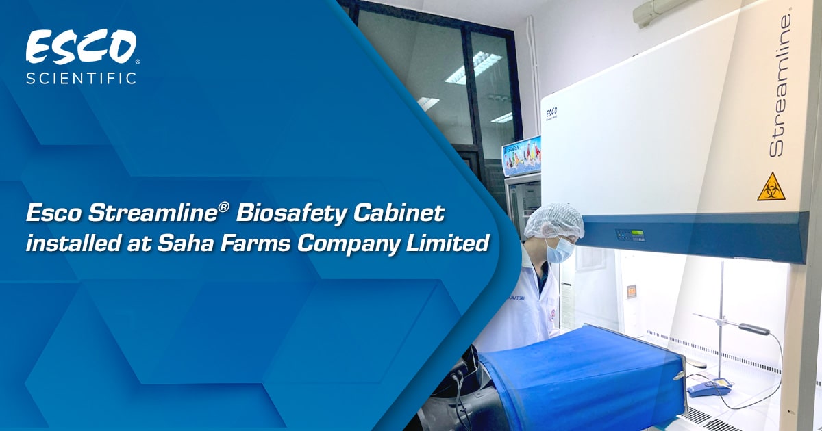 Esco Streamline® Biosafety Cabinet installed at Saha Farms Company Limited