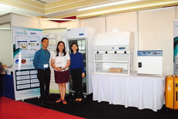 PPhA Vice President for Luzon and Former Board of Pharmacy Chairman -- Hon. Jennifer M. Flores at the Esco booth PPhA Vice President for Luzon and Former Board of Pharmacy Chairman -- Hon. Jennifer M. Flores at the Esco booth