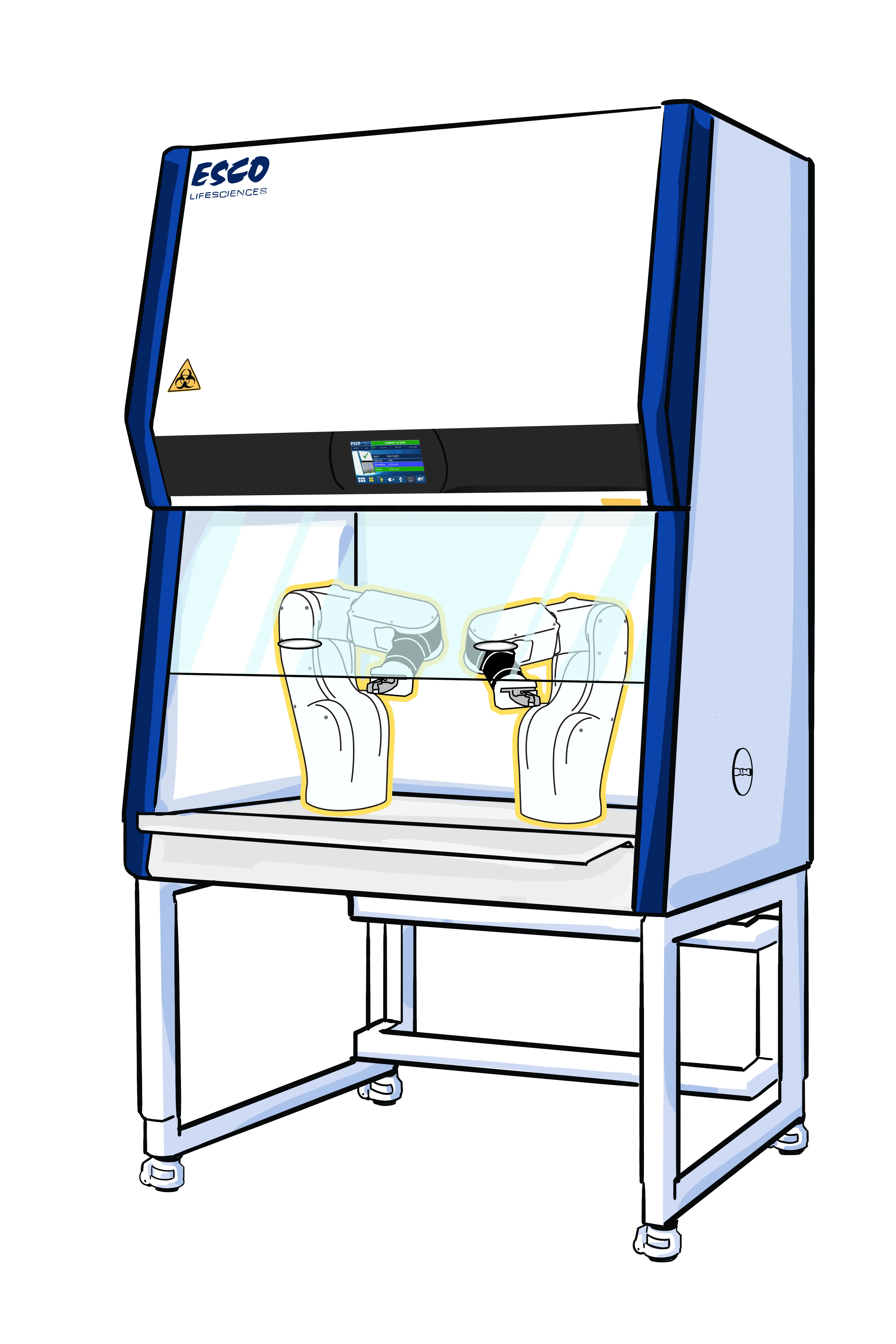 Can Large Automated Equipment Be Safely Integrated into a Biosafety Cabinet Illustration Image