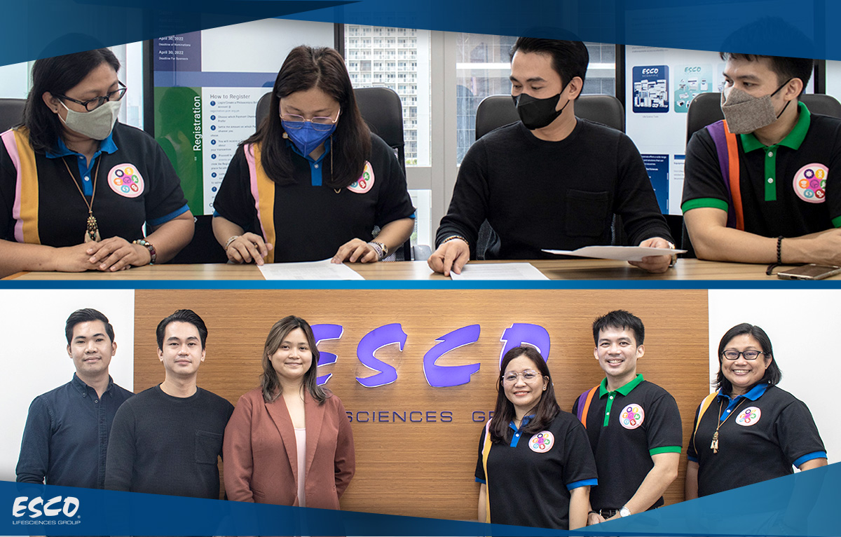 Contract signing at the Esco Philippines, Inc. Office