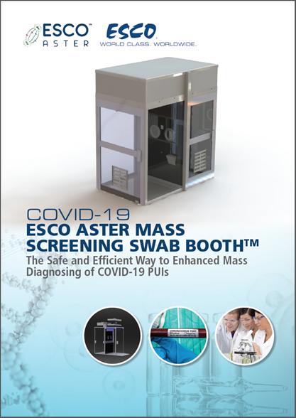 Covid-19 Esco Aster Mass Screening Swab Booth Covid-19 Esco Aster Mass Screening Swab Booth