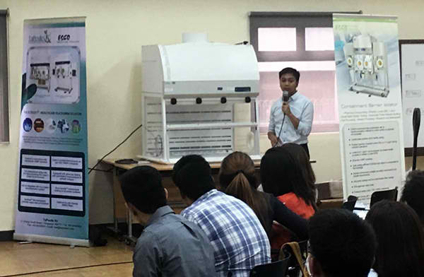 Mr. Guillermo showcasing Esco Mr. Guillermo showcasing Esco